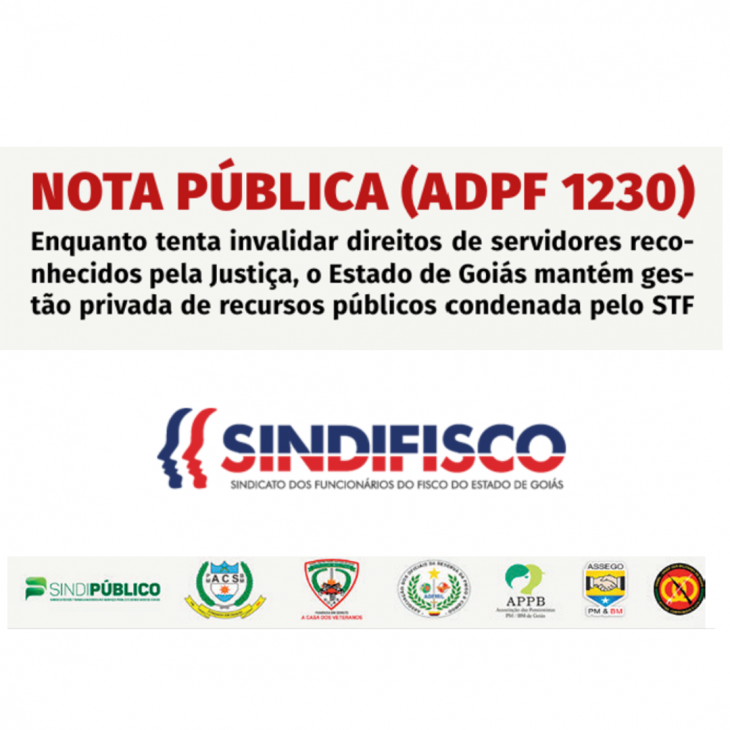 NOTA PÚBLICA (ADPF 1230)