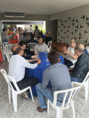 Confraternização: Auditores-fiscais participam de almoço na sede do Sindifisco-GO