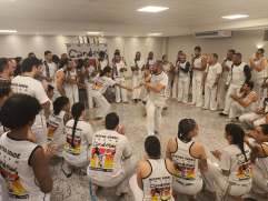 Auditório do Sindifisco-GO recebe batizado e troca de graduação de capoeira
