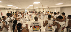 Auditório do Sindifisco-GO recebe batizado e troca de graduação de capoeira