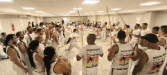 Auditório do Sindifisco-GO recebe batizado e troca de graduação de capoeira