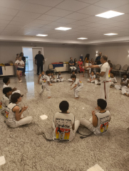 Auditório do Sindifisco-GO recebe batizado e troca de graduação de capoeira